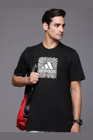adidas Logo Printed Pure Cotton Sports T-shirt