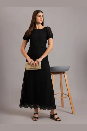 Eavan Women Self Design Fit & Flare Maxi Dress