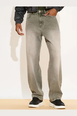 FREAKINS Men Jean Straight Fit Heavy Fade Cotton Jeans