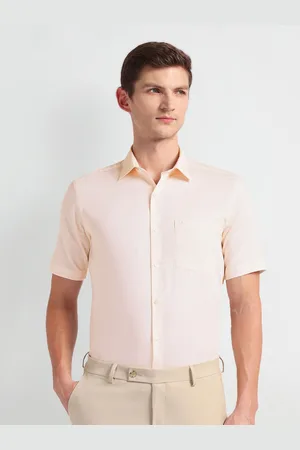Arrow Spread Collar Short Sleeves Regular Fit Formal Shirt