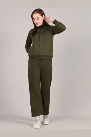 GRACIT Women Mock Collar neck Long Sleeves Tracksuits