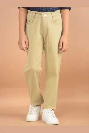 Crimsoune Club Boys Smart Mid-Rise Slim Fit Chinos Trousers