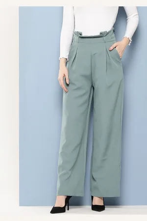 Chemistry Women Pleated Korean Formal Trousers