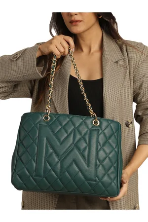 MINI WESST Women Textured Structured Shoulder Bag with Quilted