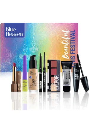 Blue Heaven Set of 8 Festive MakeUp Kit - Fair Tone - 32.1 g + 45.5 ml