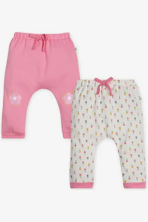 Ed-a-Mamma Girls Pack Of 2 Graphic Cotton Joggers