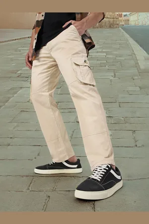 URBANO Men Mid Top Regular Fit Plain Cargos