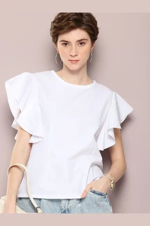 Kook N Keech Flutter Sleeves Pure Cotton Top