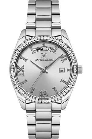 Daniel Klein Women Embellished Dial & Bracelet Style Straps Analogue Watch DK.1.13771-1