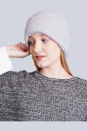 Bharatasya Unisex Acrylic Solid Beanie