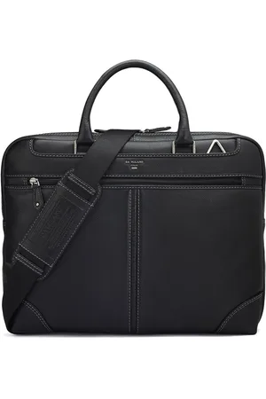 Da Milano Unisex Textured Leather Laptop Bag