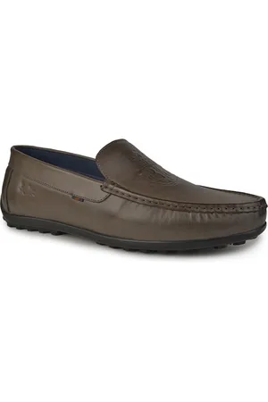 Buckaroo Men Leather Slip-On Laser Cuts Loafers