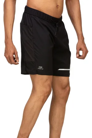 DECATHLON Men Black Run Dry Plus Running Shorts
