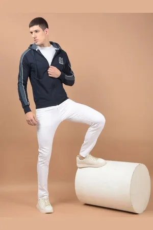 dollar Men Hooded Front-Open Cotton Sweatshirt