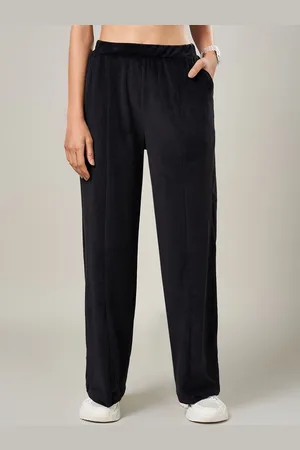 Pantaloons Women Straight Fit Wide Leg Trousers
