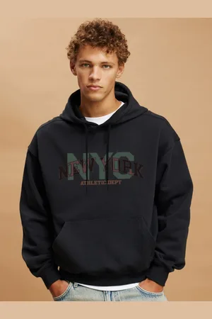clafoutis Men Printed Hooded Sweatshirt
