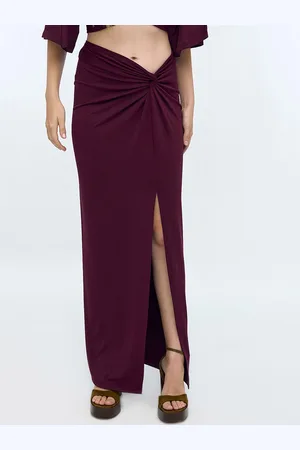 COVER STORY Women Front-Slit A-Line Maxi Skirt