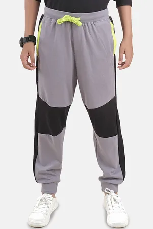 KiddoPanti Boys Pure Cotton Mid Rise Joggers