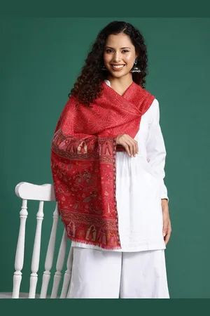 Sangria Women Woven Design Stole