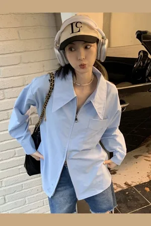HERE&NOW Shirt Style Regular Top