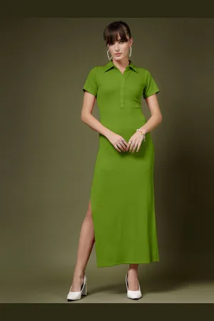 OOMPH Women Bodycon Midi Dress