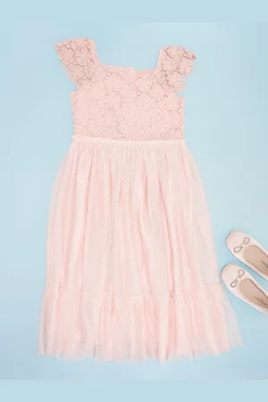 Pantaloons Girls Cotton Fit & Flare Dress