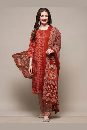 Biba Ethnic Motifs Pure Cotton Unstitched Dress Material