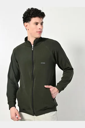 FITINC Men Solid Sporty Jacket