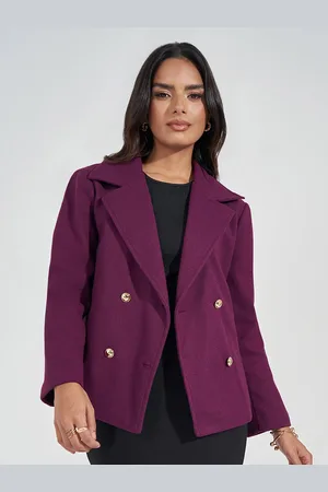 Styli Women Regular Fit Regular Length Wool Like Coat