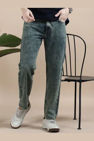 Mast & Harbour Men Cotton Mid-Rise Comfort Relaxed Fit Light Fade Jeans