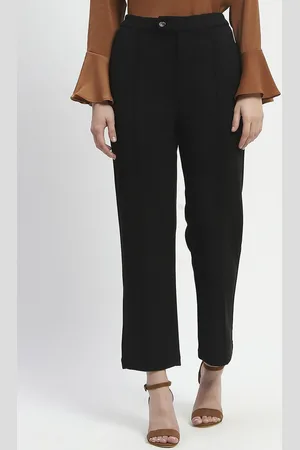 MADAME Women Regular Fit Mid-Rise Trousers
