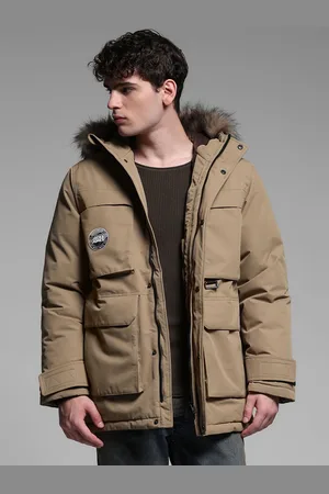 JACK & JONES Men Hooded Solid Casual Parka Jacket