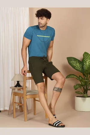 Sweet Dreams Men Cotton Mid-Rise Lounge Shorts