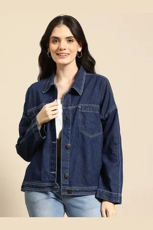 Mast & Harbour Women Pure Cotton Denim Jacket