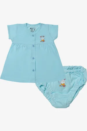BodyCare Girls Printed Short Sleeves Frock & Shorts