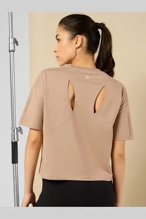 Cult Drop-Shoulder Sleeves Bio Finish Pure Cotton Boxy Crop T-shirt