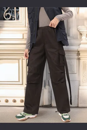 DressBerry Women Grunge Utility Parachute Cargo Trousers