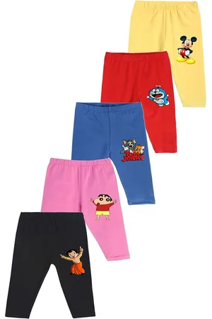 FRENCH KLEIDER Boys Pack Of 5 Cartoon Characters Printed Track Pants
