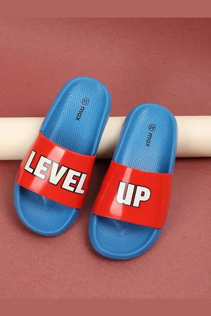 Max Collection Boys Printed PU Sliders