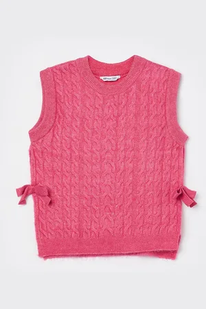 Lifestyle Girls Cable Knit Sweater Vest