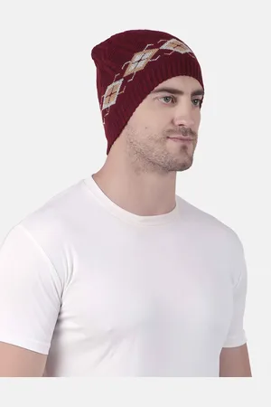 WILD WEST Men Self Design Woollen Beanie