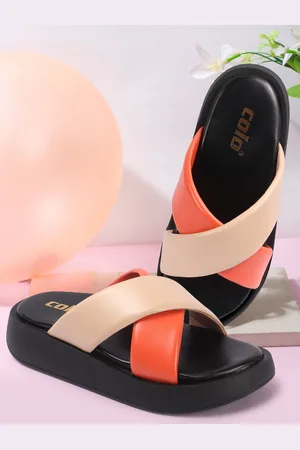 COLO Women Open Toe urblocked Platform Sandals