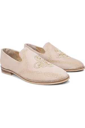 MONKSTORY Men Embroidered Slip-On Shoes