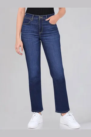 Wrangler Women Straight Fit High-Rise Light Fade Stretchable Jeans