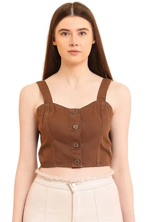Puella Women Shoulder Straps Crop Top