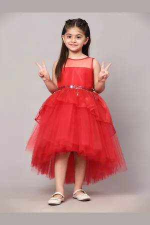 Toy Balloon Kids Girls Sequin Waistline Net Gown Maxi Dress