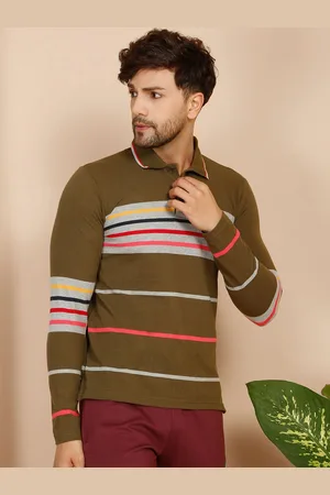 Sweet Dreams Men Striped Lounge Tshirts