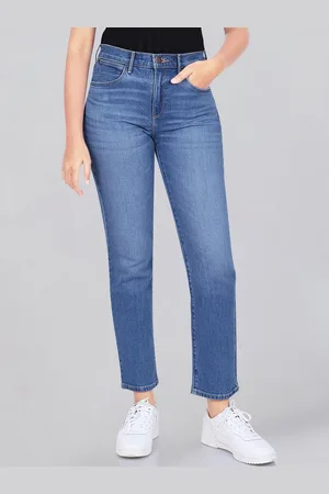 Wrangler Women Straight Fit High-Rise Light Fade Stretchable Jeans