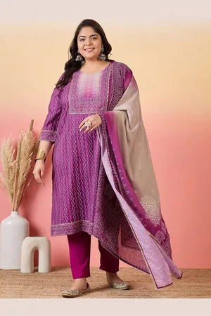 Sztori Women Bandhani Printed Regular Kurta with Trousers & With Dupatta
