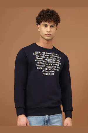 Richlook Men Printed Sweatshirt